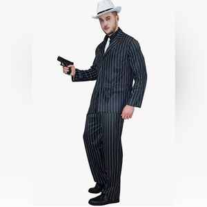 flatwhite Men's Gangster Costume One Size Fits All